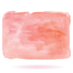 Hand Painted Art Of Watercolor Paint On Watercolor Paper. Abstract Background, Vector Illustration