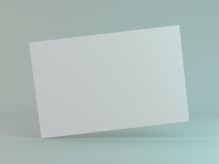 Blank business cards. Mock-up for branding identity. 3D