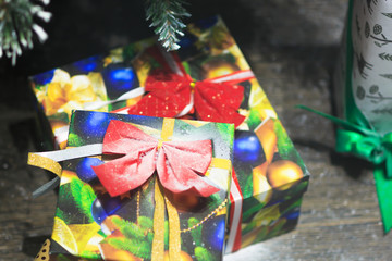 gift with ribbon and bow