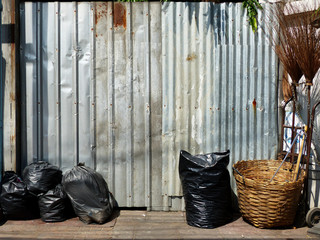 garbage on street floor