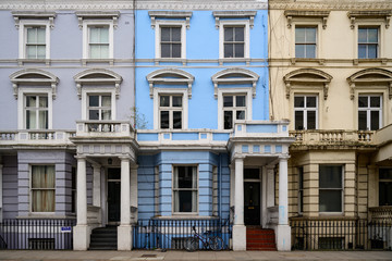 Fototapeta na wymiar Houses in Notting Hill, London