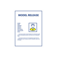 Icon of model release document