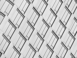 architecture with window building pattern black and white