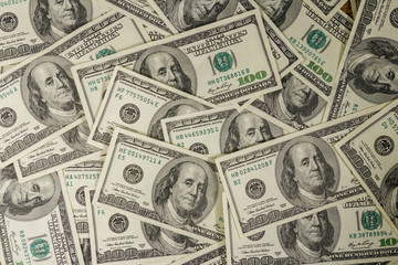 Background of the one hundred dollars bills