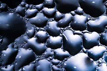 abstract blue background of bubbles