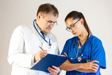 The Professor explains to the young doctor how to act