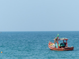 Fishing boat on the sea in thailand