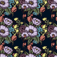  floral elegance seamless pattern