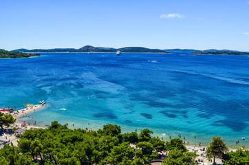 Fototapeta premium The Vodice beach, Croatia.
