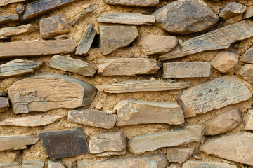 old stone wall, ruins of an ancient city, texture and background