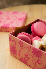 set of macaroon in beautiful gift boxes