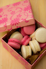 set of macaroon in beautiful gift boxes
