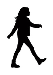 Fototapeta na wymiar a girl body silhouette vector
