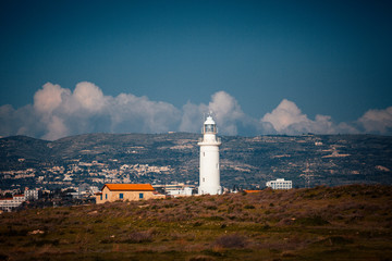 Fototapeta na wymiar Lighthouse at Cyprus