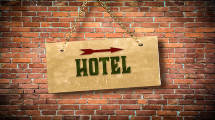 Sign 388 - Hotel