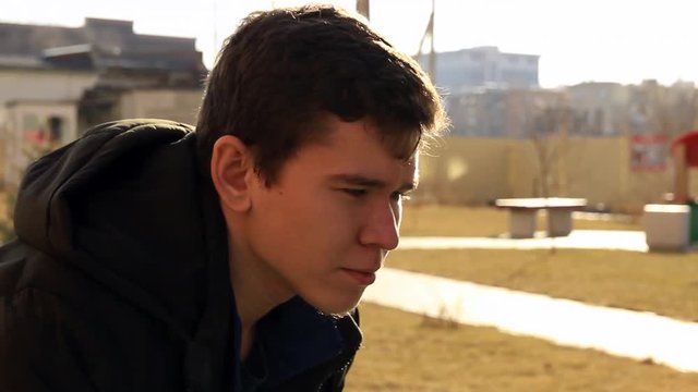 the guy is thinking