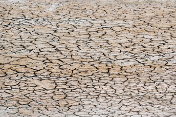 Trockener Boden mit Rissen