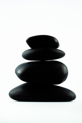 massage equipment and black stones