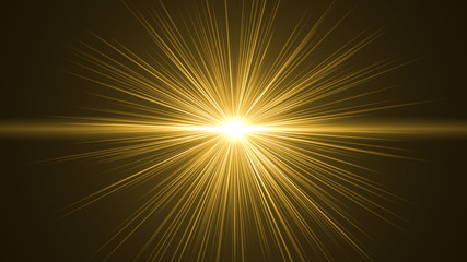 glowing abstract sun burst with digital lens flare.can your adjust the color of the light rays using adjustment layer like Gradient Selective Color, and create sunlight, optical flare