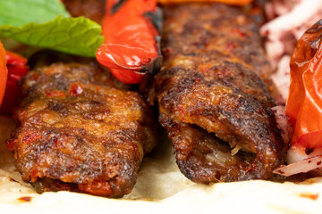 Turkish Adana kebab