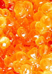 Red caviar as an abstract background