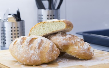 Food. Bread home bakery