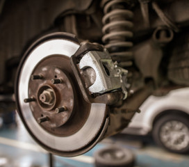 Repair of brake system on car wheels