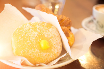 delicious donut for breakfast