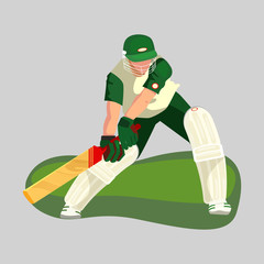 Baseball player illustration. Ball, player, protection. Sport concept. Vector illustration can be used for topics like professional sport, playing outside, game