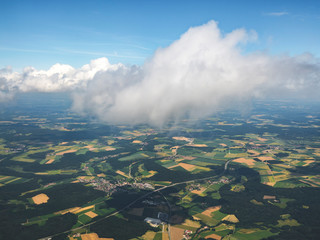 Luftbild Wolken