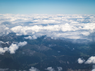 Fototapeta na wymiar Luftbild Wolken