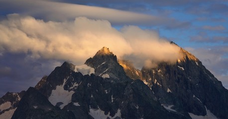 Summits in evening