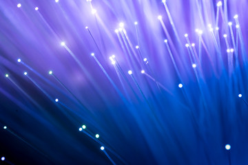 Fiber optics, abstract & blur background