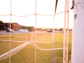 soccer ball on stadium