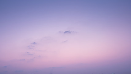 Clear and sunset sky  with cloud in summer