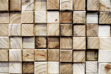 Square wood abstract background