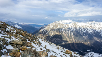 Mountain peaks of the North Caucasus