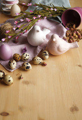 Quail eggs, Easter holidays