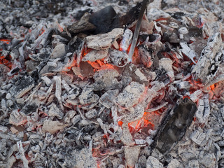 Hot charcoal bbq
