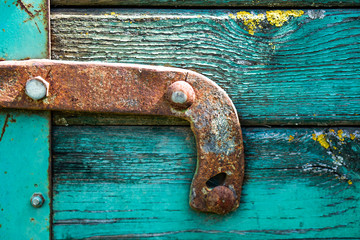 Beautiful old grunge wood texture. retro material painted with peeled paint. Stock background, photo