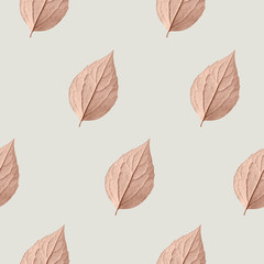 copper leaves seamless