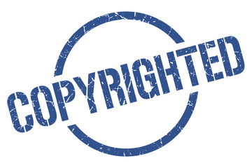 copyrighted stamp