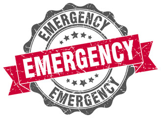 Fototapeta premium emergency stamp. sign. seal