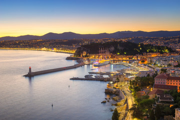 Naklejka na ściany i meble Landscape of Nice - France