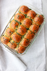 dumplings with garlic sauce