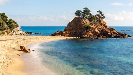 Cap Roig, a Prominent Sea Stack in Costa Brava, Catalonia