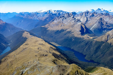 aerial view of South Island, New Zealand