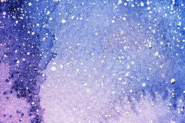 Obraz premium Space Starry sky. galaxy. picture on paper. watercolor background