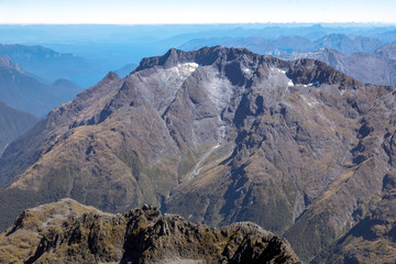 Fototapeta premium aerial view of fiordland, New Zealand