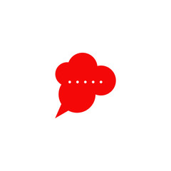 Speak bubble icon template
